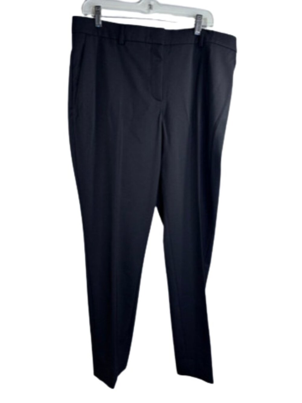 Emilio Pucci Virgin Wool Straight Leg Tailored Trousers Pants Black Size 14 NWT